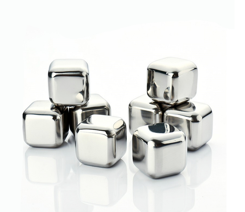 Stainless Steel Whiskey Cubes Set (8-Piece)