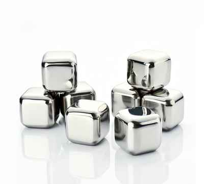 Stainless Steel Whiskey Cubes Set (8-Piece)