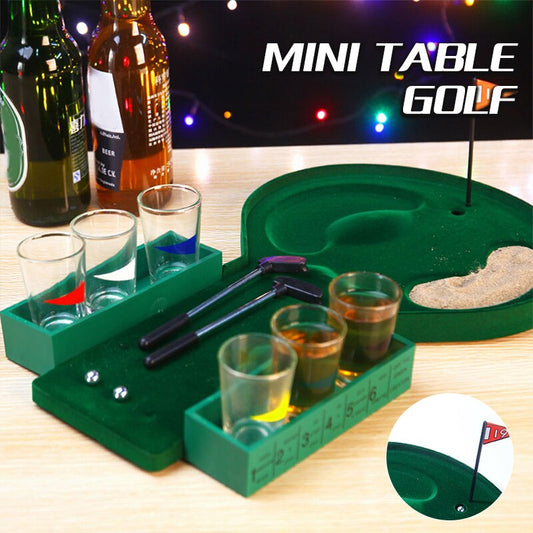 Mini Golf Drinking Set (with 6 Shot Glasses) | Passsionade