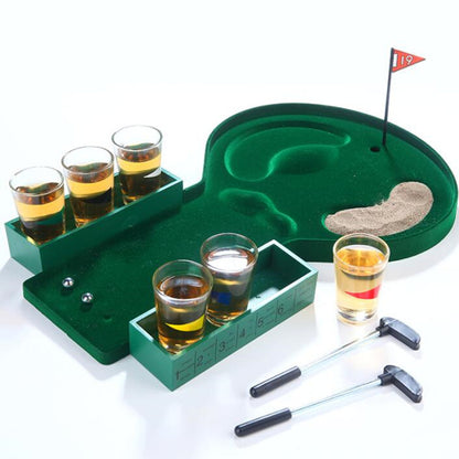 Mini Golf Drinking Set (with 6 Shot Glasses) | Passsionade