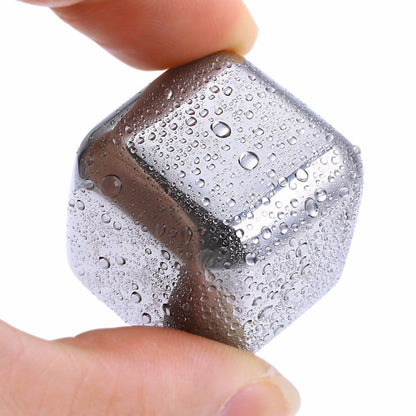 Stainless Steel Whiskey Cubes Set (8-Piece)