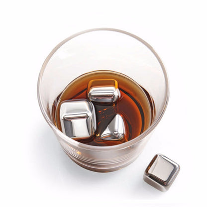 Stainless Steel Whiskey Cubes Set (8-Piece)