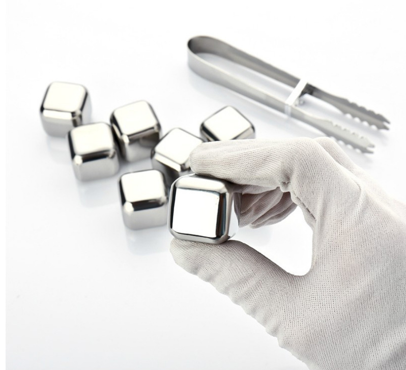 Stainless Steel Whiskey Cubes Set (8-Piece)