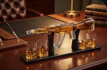 AK47 Rifle Decanter Set