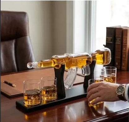 AK47 Rifle Decanter Set