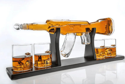 AK47 Rifle Decanter Set